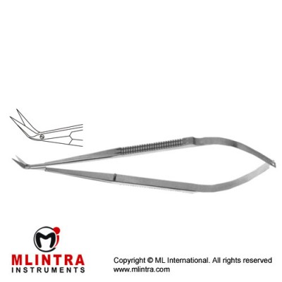 Micro Vascular Scissors Delicate Blades - Angled 45° Stainless Steel, 16.5 cm - 6 1/2" 